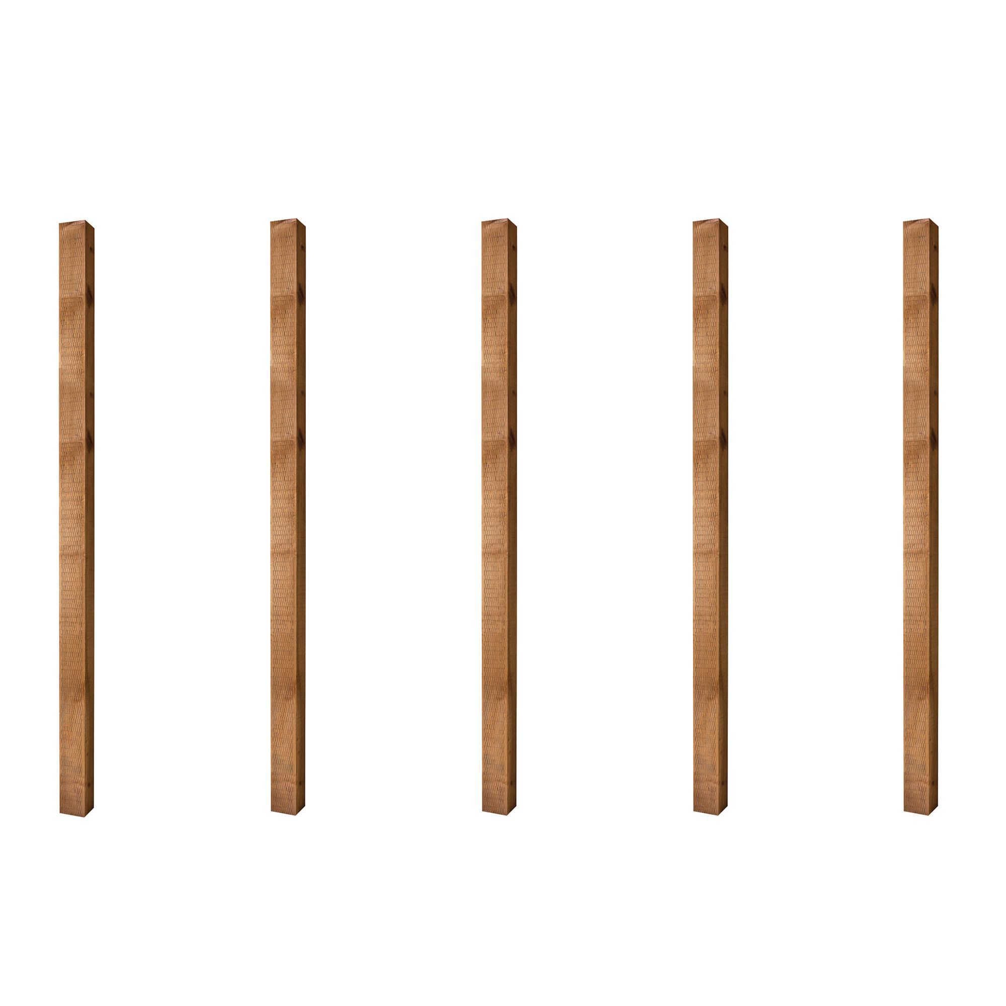 Blooma Wood Square Fence Post (H)2.4M (W)90mm, Pack Of 5 | Compare The Build