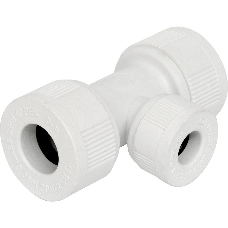 Unbranded Reducing Tee 22 x 22 x 15mm in White Plastic Price Comparisons | Compare The Build
