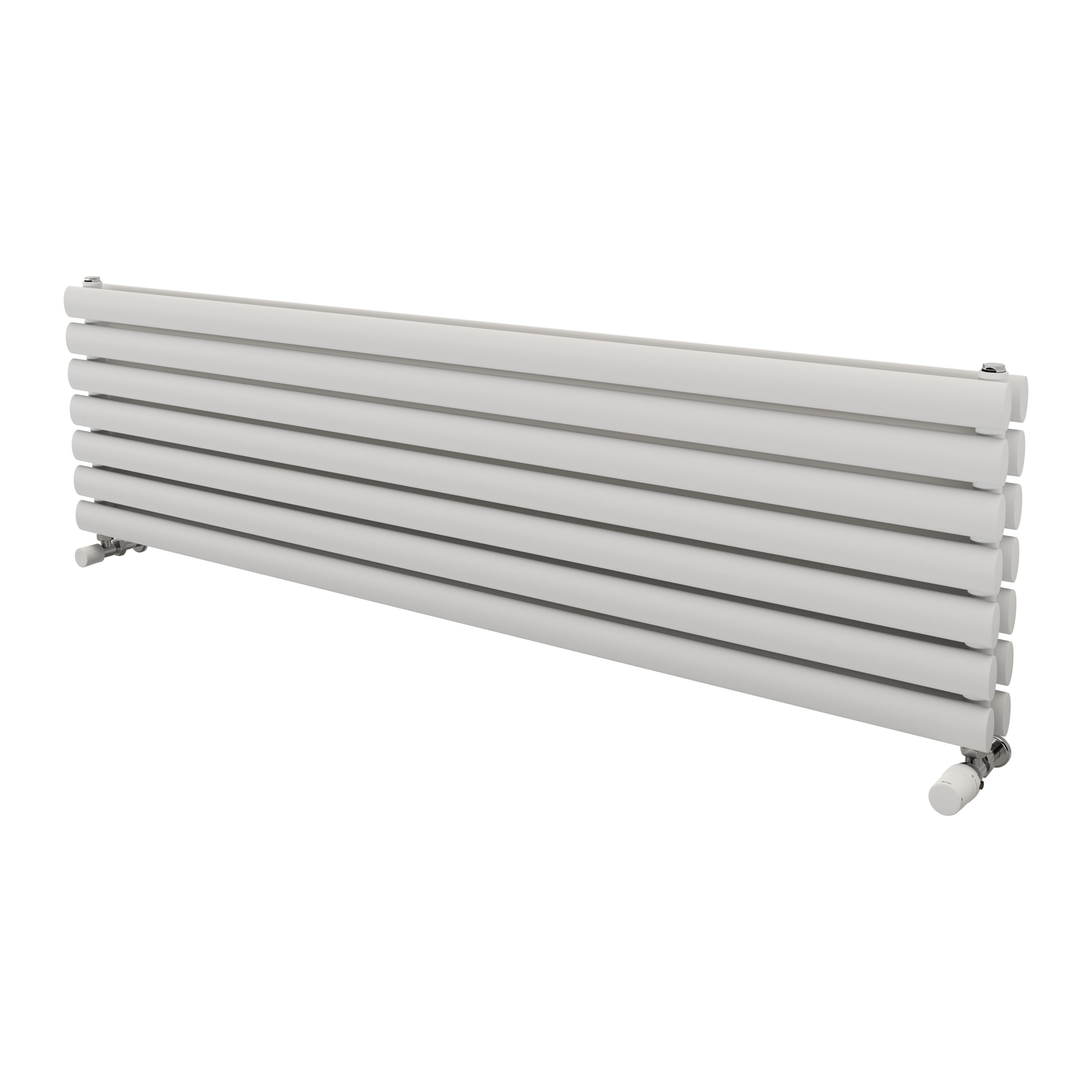 Ximax Champion Duplex Satin White Horizontal Designer Radiator, (W)1500mm X (H)410mm Price Comparisons | Compare The Build