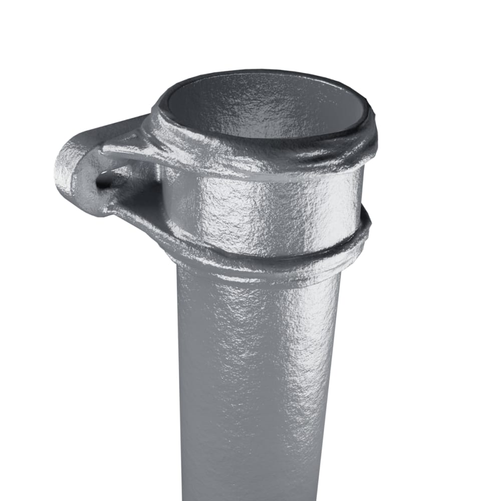 Cast Iron Round Eared Downpipe - Socket On One End - 75mm x 914mm Primed Price Comparisons | Compare The Build