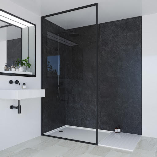 Multipanel Classic Bathroom Wall Panel Riven Slate Unlipped 2400 x 900mm - MP2859SHR9 Price Comparisons | Compare The Build