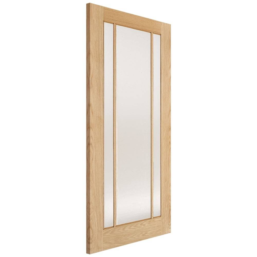 LPD Internal Oak Lincoln Unfinished 3L Clear Glass Door 2040mm x 726mm x 40mm (80.3" x 28.6") Price Comparisons | Compare The Build