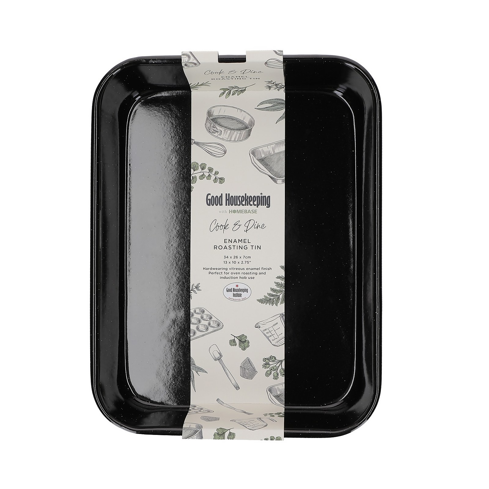 Good Housekeeping 13in/33cm Enamel Roasting Tin | Compare The Build