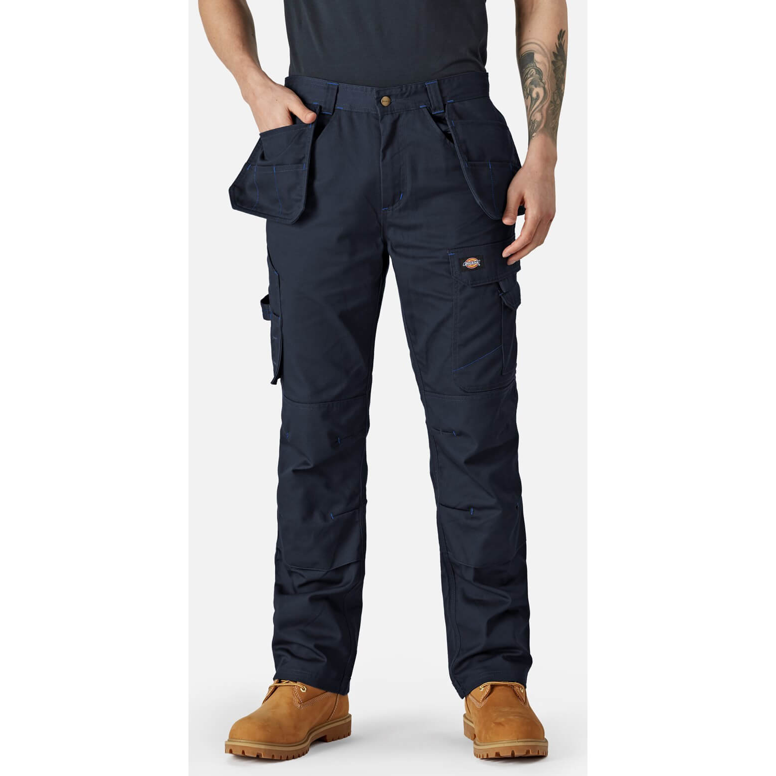 Dickies Redhawk Pro Trousers Navy Blue 34" 32" | Compare The Build