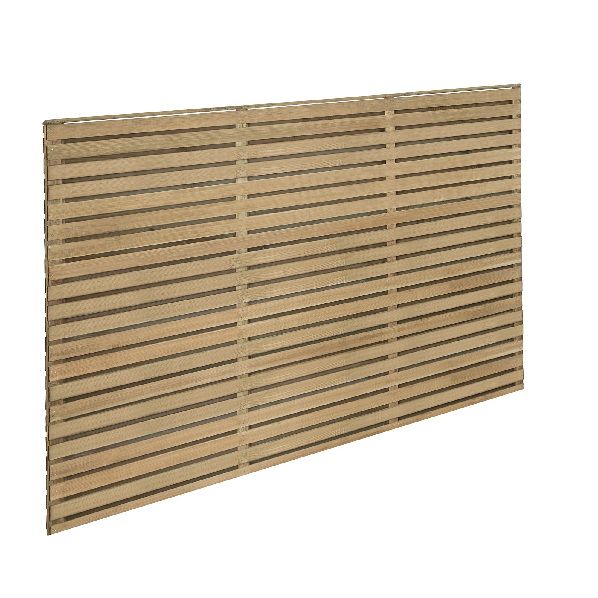 Forest Garden Contemporary Slatted Pressure Treated Decorative Fence Panel (W)1.8M (H)1.2M, Pack Of 5 Price Comparisons | Compare The Build