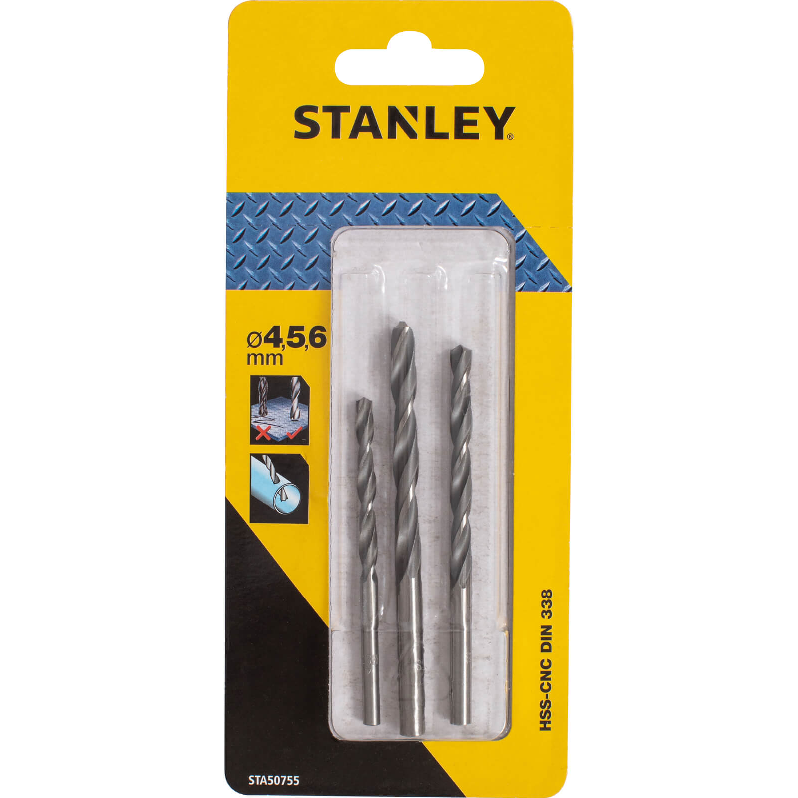 Stanley 3 Piece HSS-CNC Metal Drill Bit Set Price Comparisons | Compare The Build