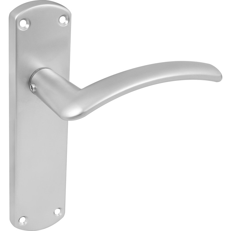 Serozzetta Tres Door Handles Latch Satin (Pair) in Chrome Price Comparisons | Compare The Build