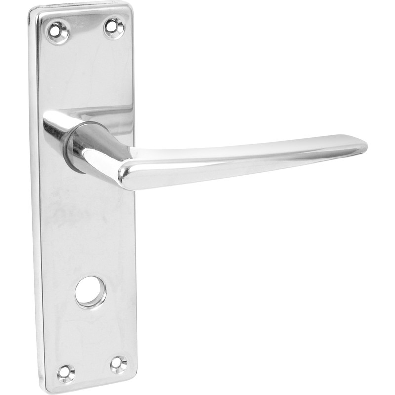 Urfic Royale Door Handles Bathroom Polished (Pair) in Chrome Price Comparisons | Compare The Build