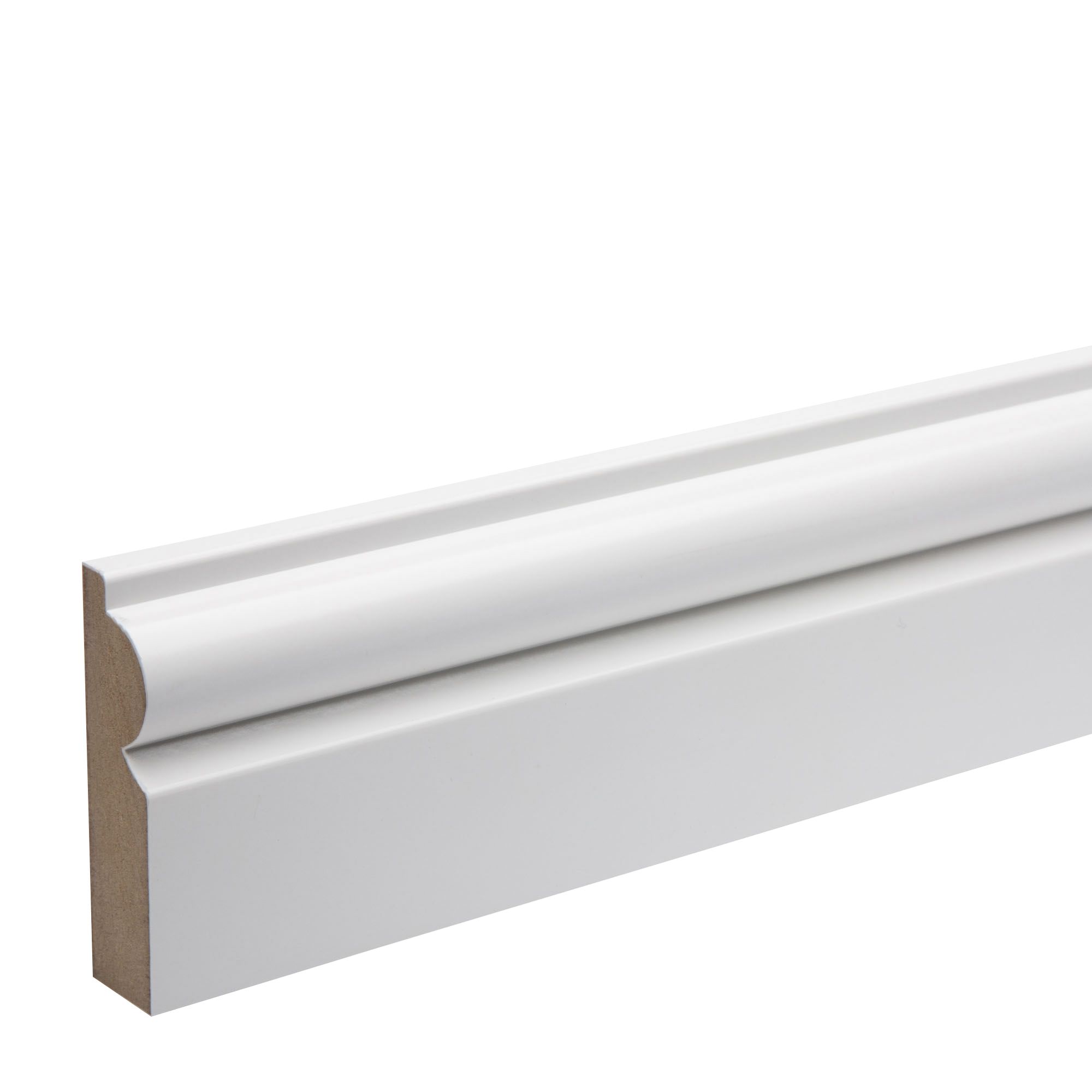 White MDF Torus Architrave (L)2.18m (W)69mm (T)18mm Price Comparisons | Compare The Build