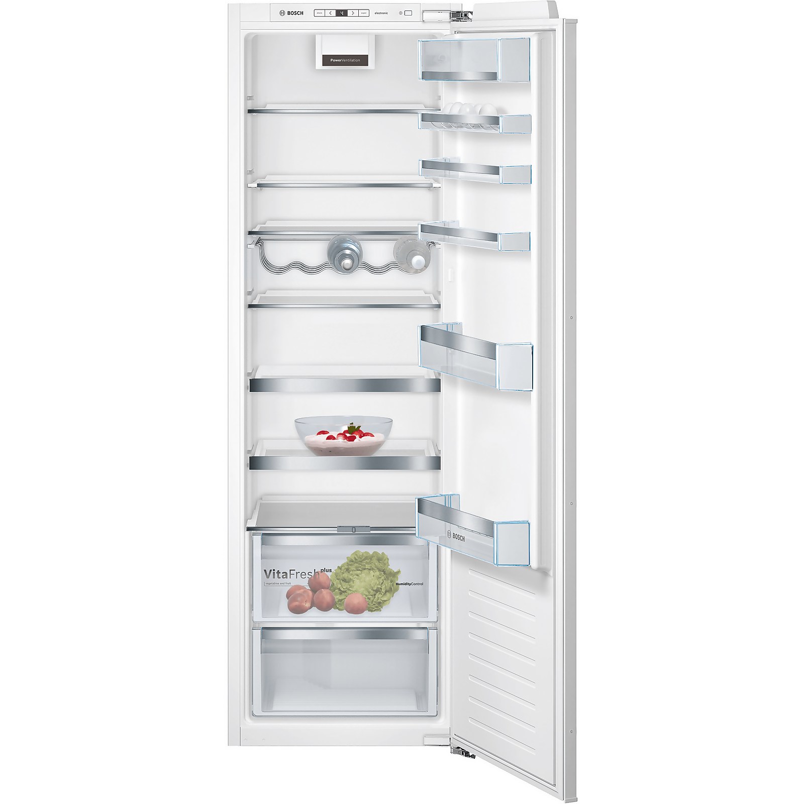 Bosch Serie 6 KIR81AFE0G Integrated Upright Fridge - Fixed Door Fixing Kit - White Price Comparisons | Compare The Build