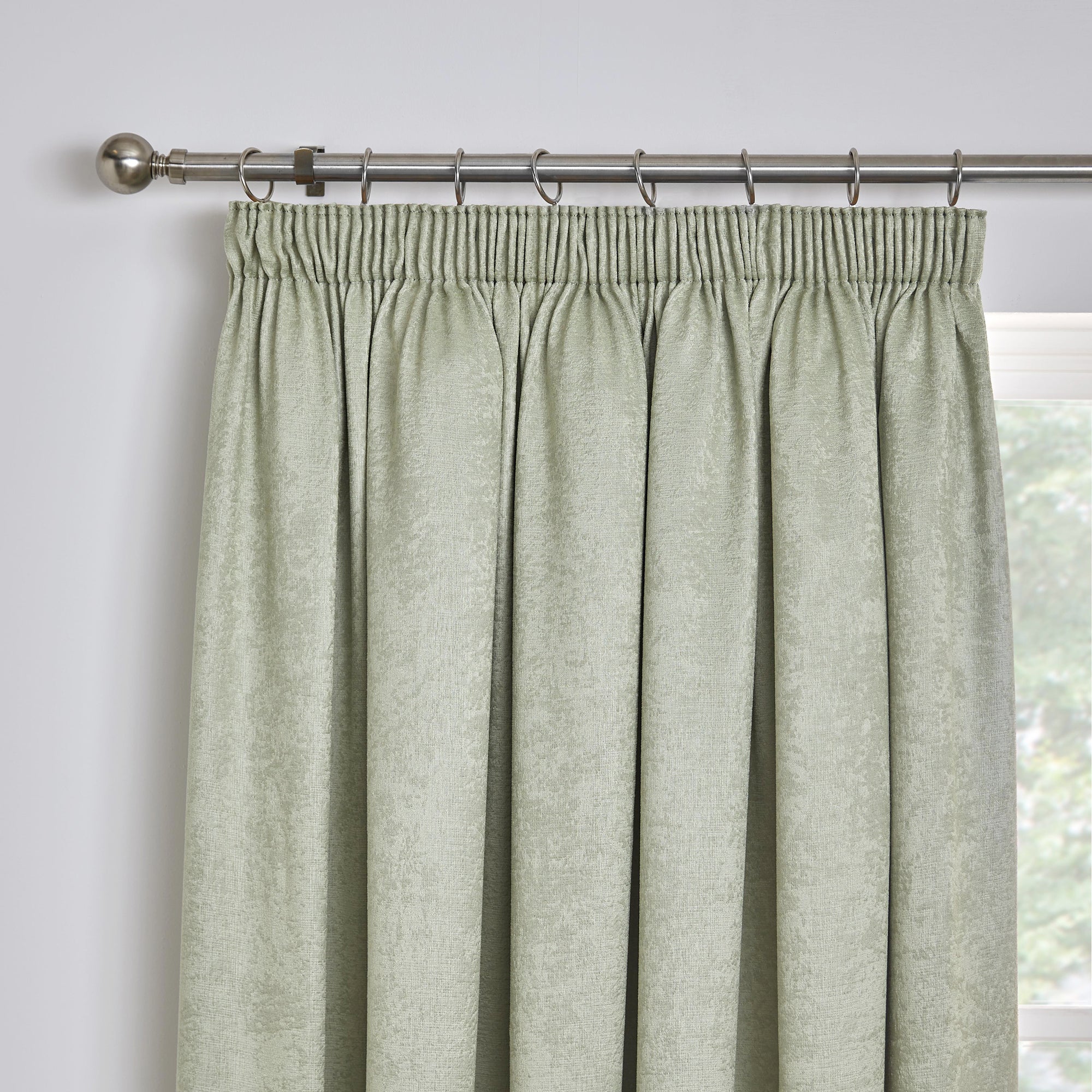 Fusion Galaxy Dim Out Woven Green Pencil Pleat Curtains Green Price Comparisons | Compare The Build