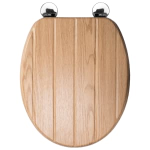 Croydex Geneva Fleix-Fix™ Wooden Standard Close Toilet Seat - Light Oak Effect Price Comparisons | Compare The Build