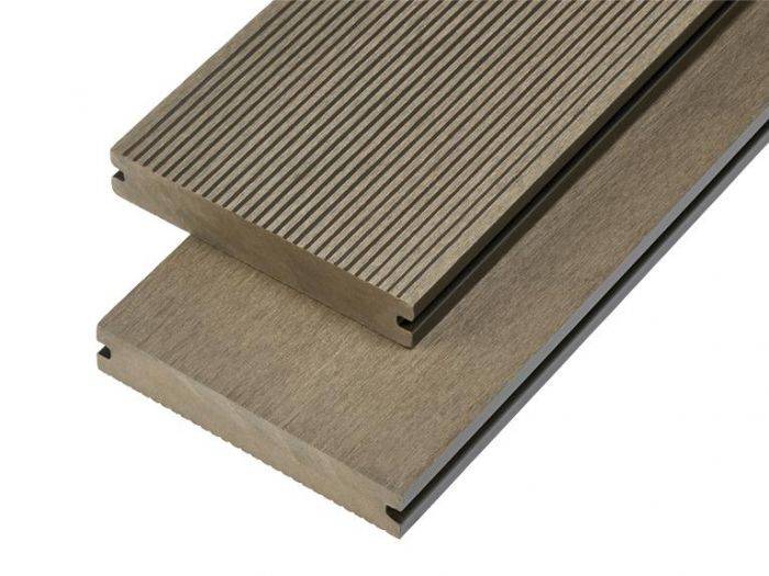 Solid Commercial Grade Composite Decking Board 4000mm x 150mm x 25mm - Olive Green Price Comparisons | Compare The Build