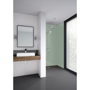 Mermaid Acrylic Sage Gloss Single Shower Panel 2440 x 1200 x 4mm Price Comparisons | Compare The Build