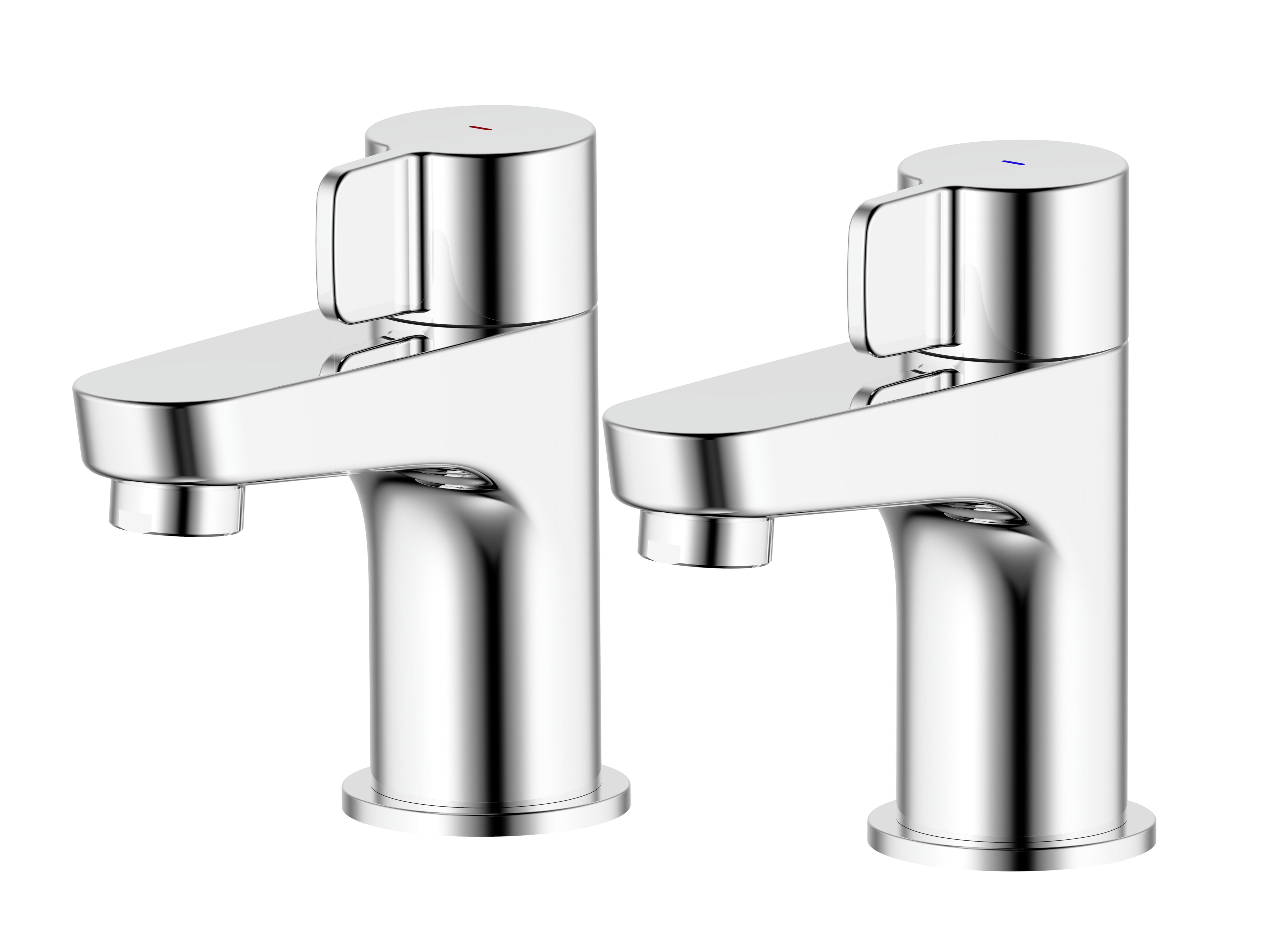 GoodHome Cavally Chrome Effect Bath Pillar Tap, Pair Price Comparisons | Compare The Build