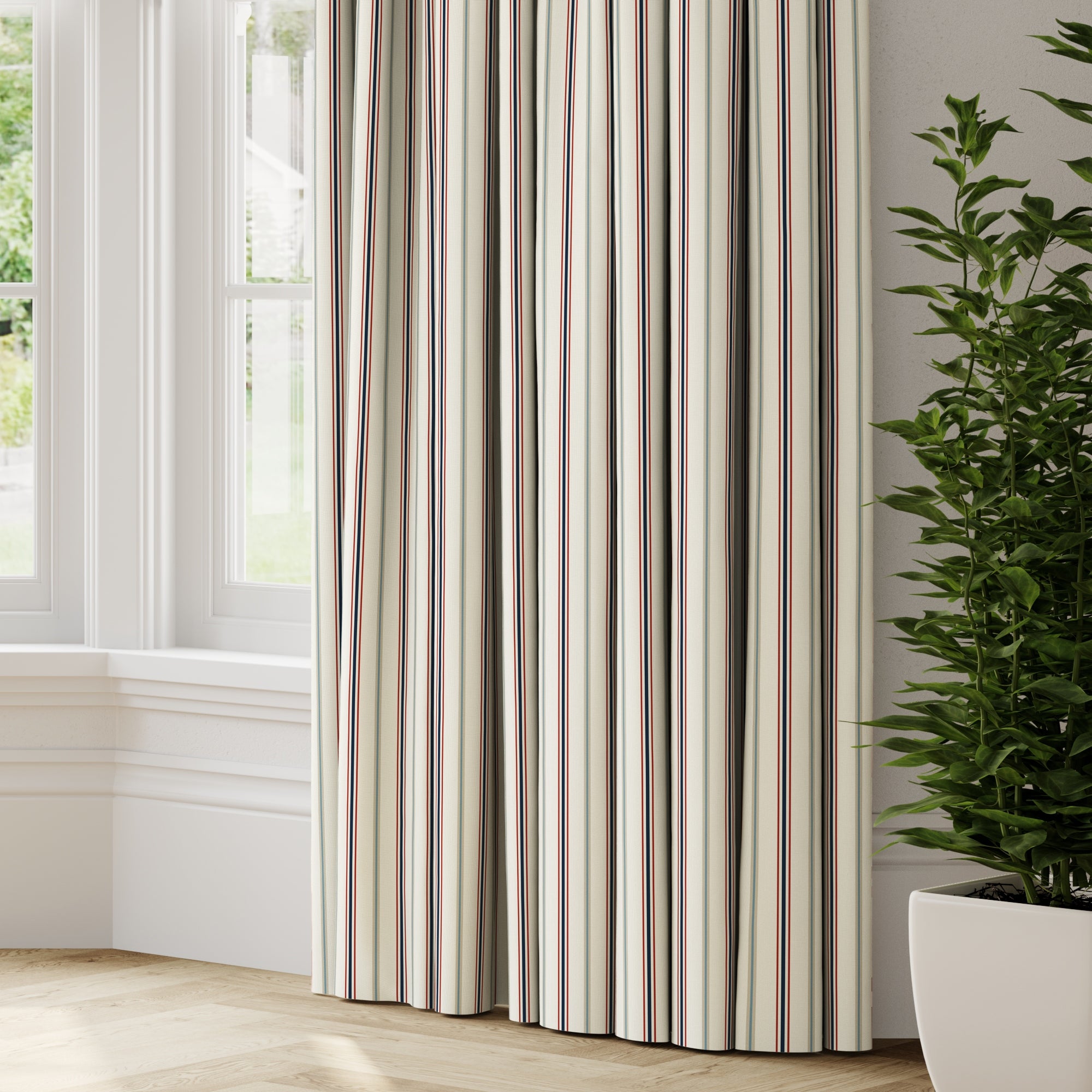 Coastal Salcombe Stripe Made to Measure Curtains Salcombe Stripe Multi Price Comparisons | Compare The Build