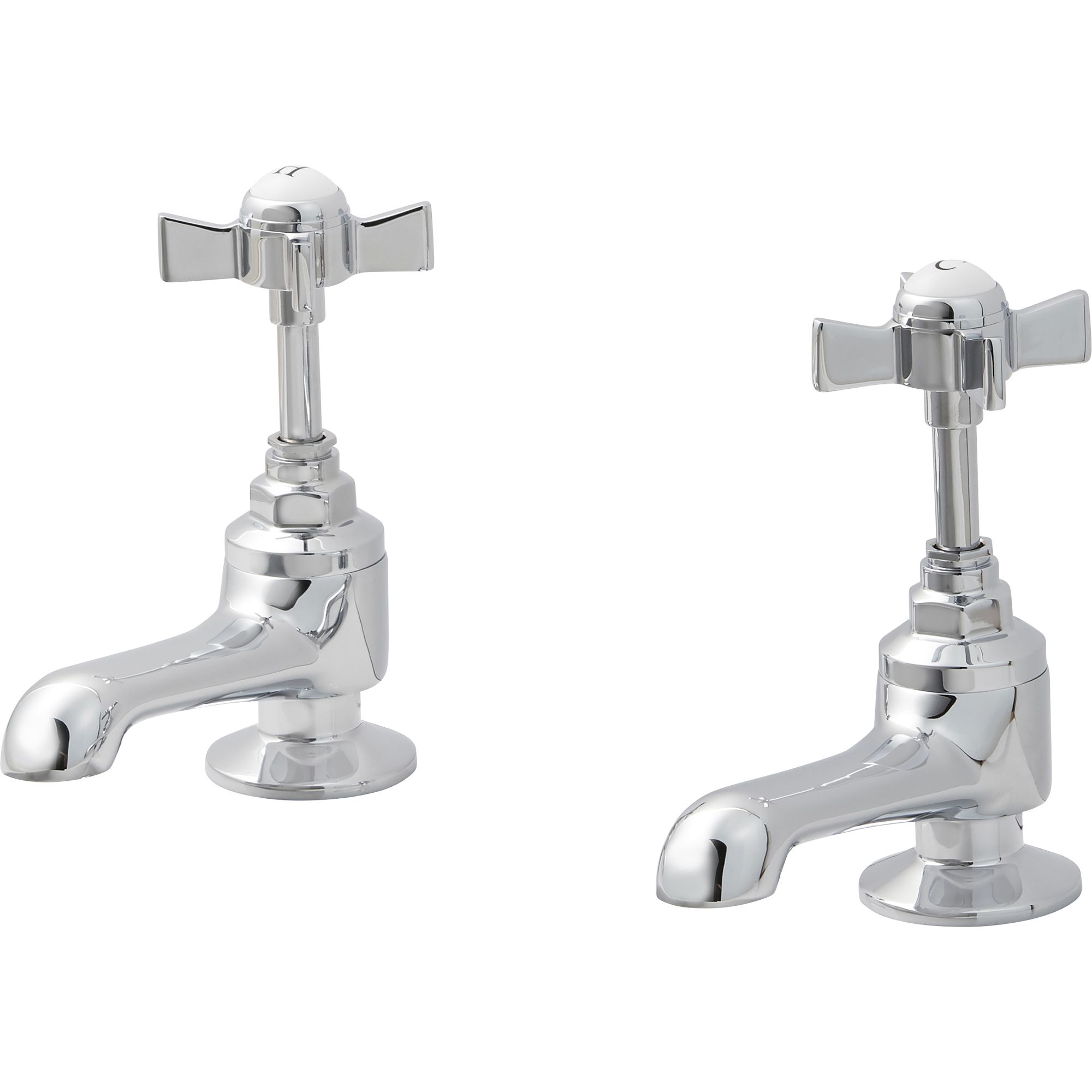 GoodHome Bynea Bath Pillar Tap, Pack Of 2 Price Comparisons | Compare The Build