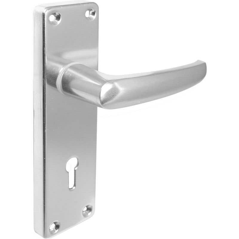 Polished Aluminium Virgil Straight Lever Latch Internal Lock Door Handle - Pair - Designer Levers Price Comparisons | Compare The Build