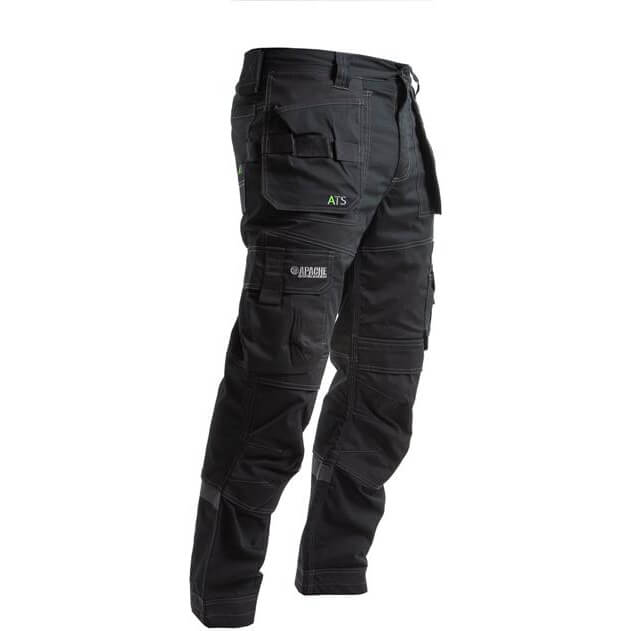 Apache Mens Cavendish Rip Stop Stretch Work Trousers Black 32" 33" Price Comparisons | Compare The Build