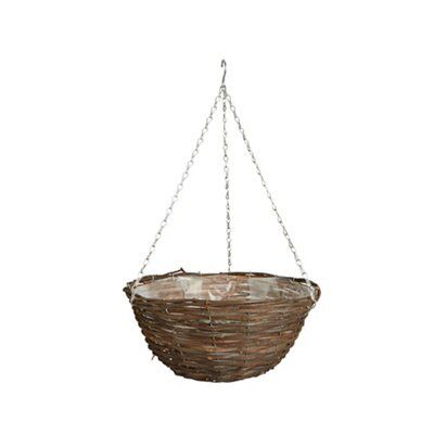 Gardman Natural Rattan Hanging Basket, 30.48Cm Price Comparisons | Compare The Build