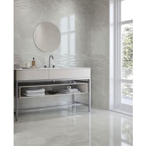 Wickes Boutique Bukan Silver Ceramic Wall Tile - 600 x 300mm Price Comparisons | Compare The Build