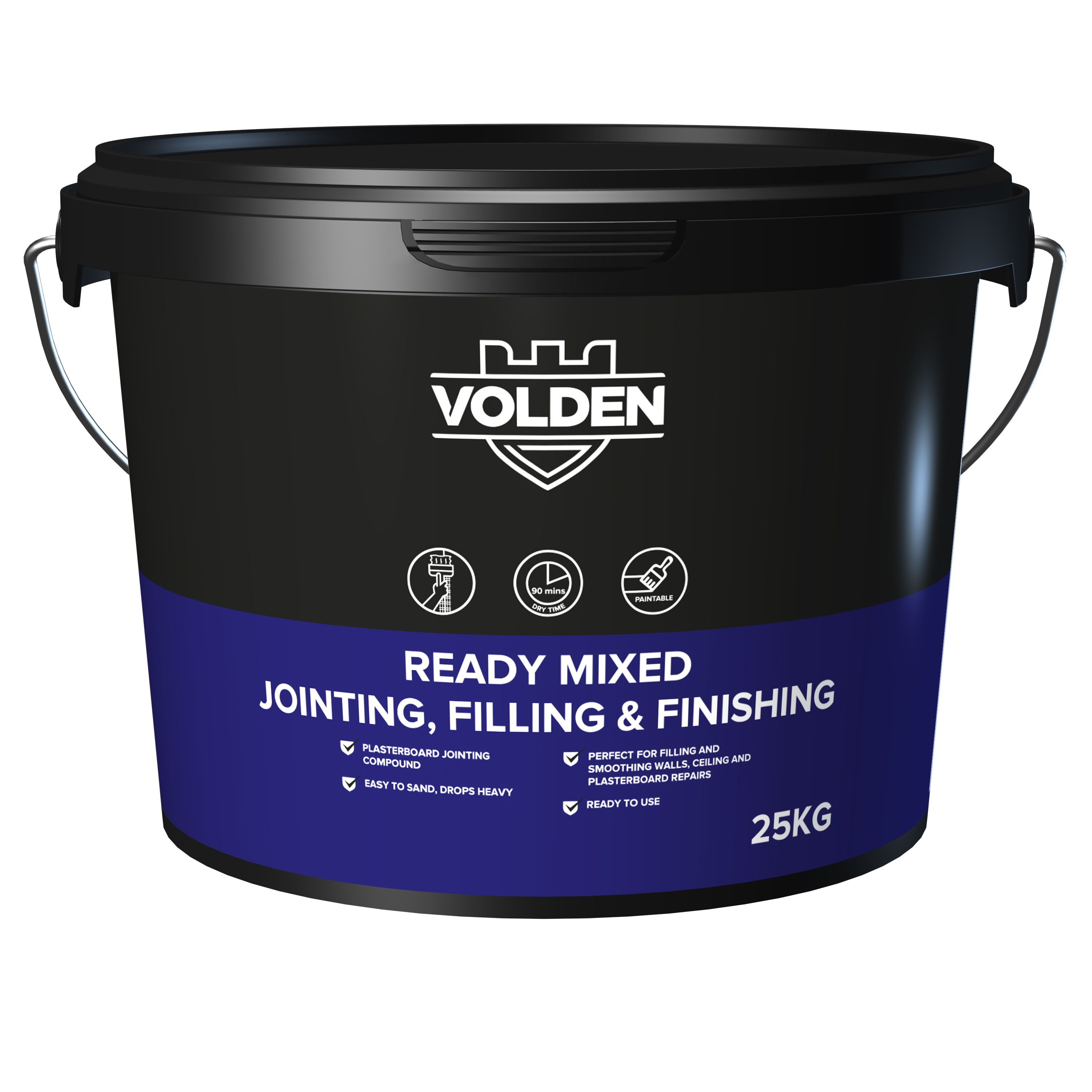 Volden Ready Mixed Plasterboard Jointing, Filling & Finishing Compound 25Kg 15L Tub Price Comparisons | Compare The Build