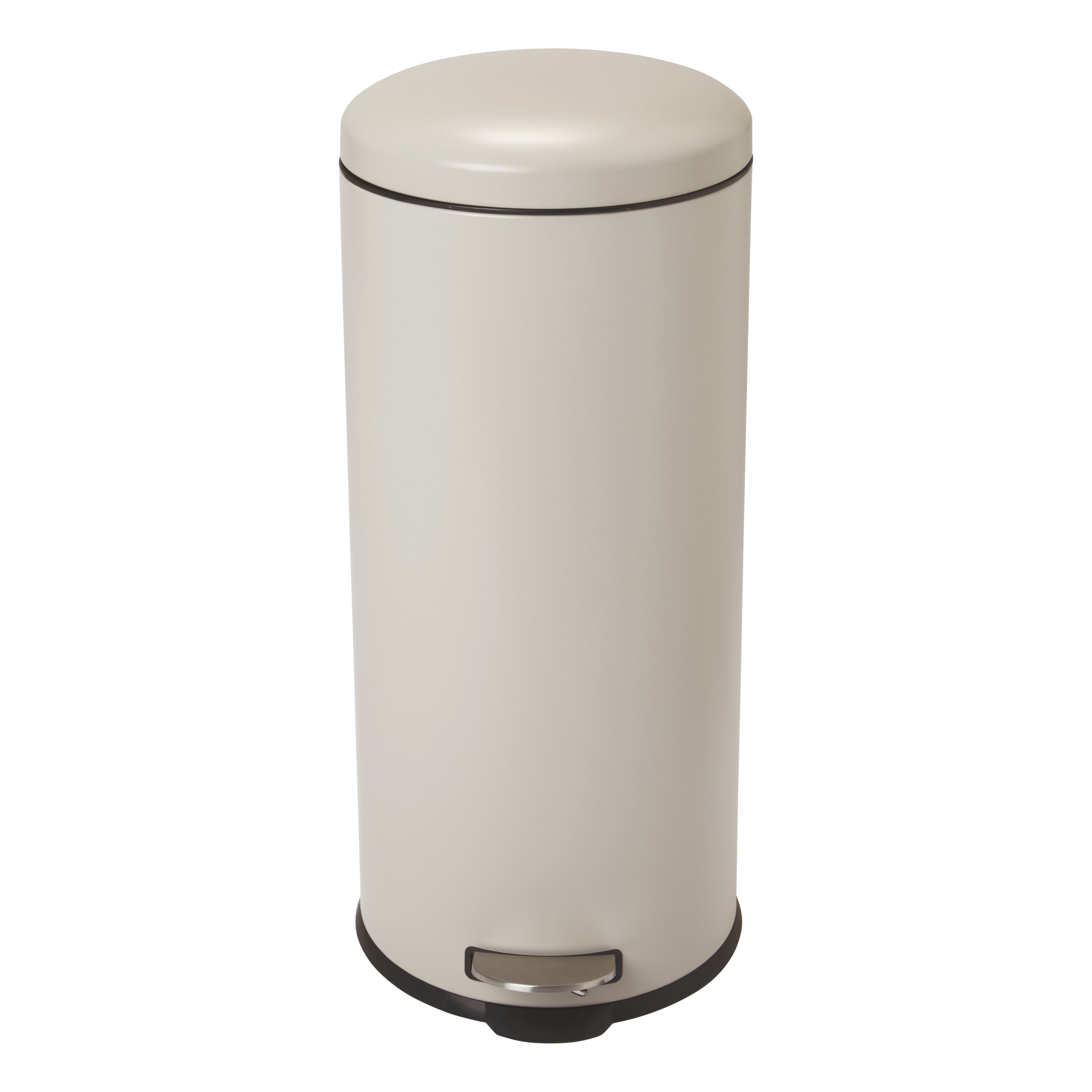 Cooke & Lewis Gerra Pedal Stone Stainless Steel Round Freestanding Kitchen Bin, 30L Price Comparisons | Compare The Build