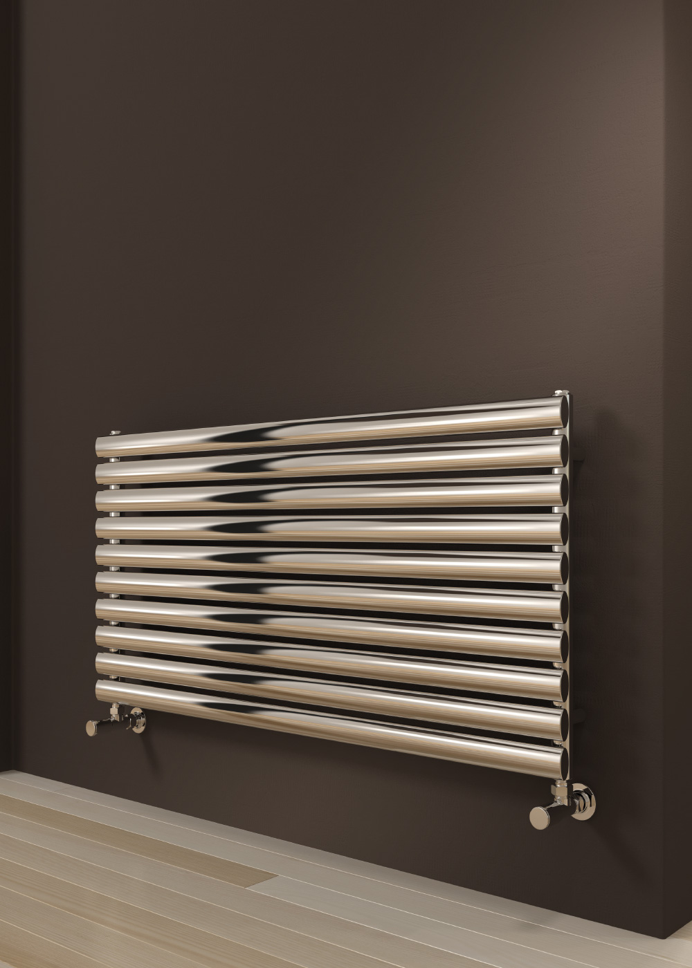 Reina Artena Horizontal Designer Radiator, Polished, 590mm x 1000mm | Compare The Build