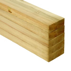 Wickes Treated Sawn Timber - 25 x 38 x 1800mm - Pack of 10 Price Comparisons | Compare The Build