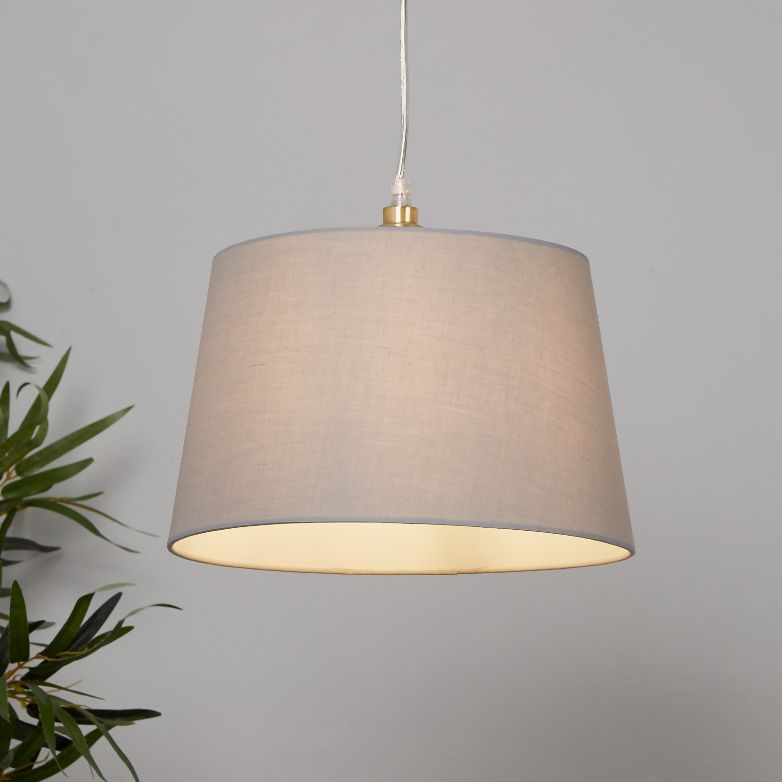 Clyde Tapered Lamp Shade - 30cm - Light Grey Price Comparisons | Compare The Build