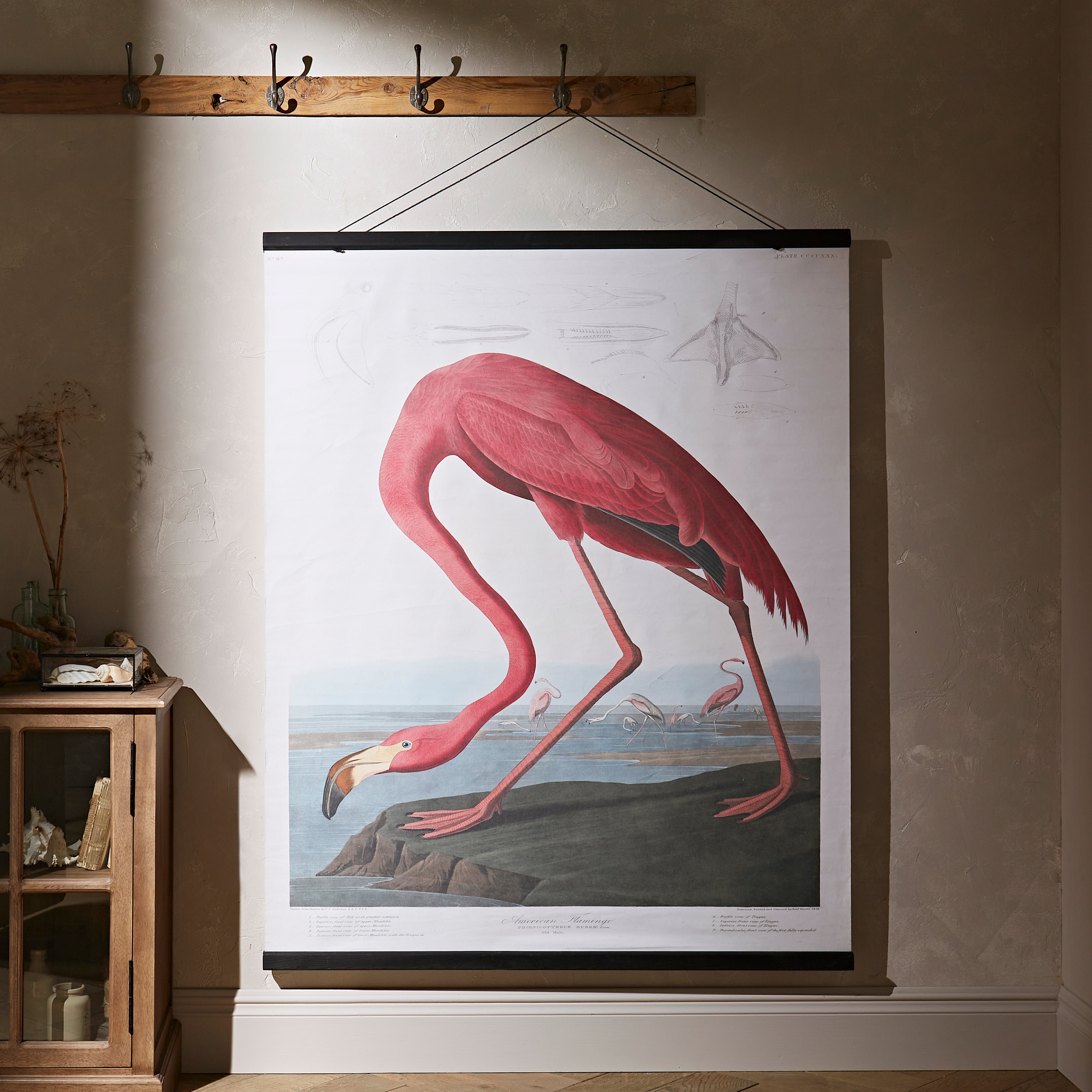 Flamingo Hanging Mural XL 120cm x 150cm Pink Price Comparisons | Compare The Build