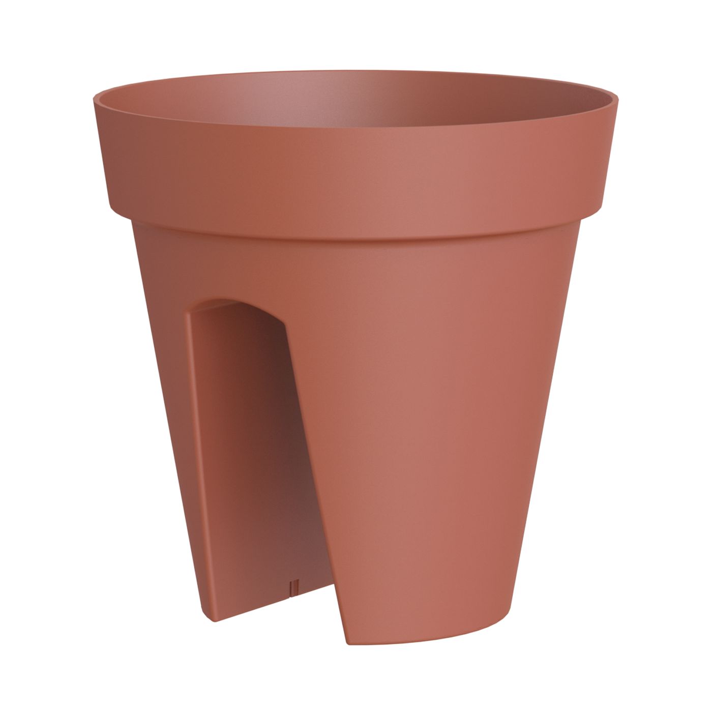 Capri Terracotta Polypropylene (Pp) Plain Round Balcony Plant Pot (Dia)30Cm | Compare The Build