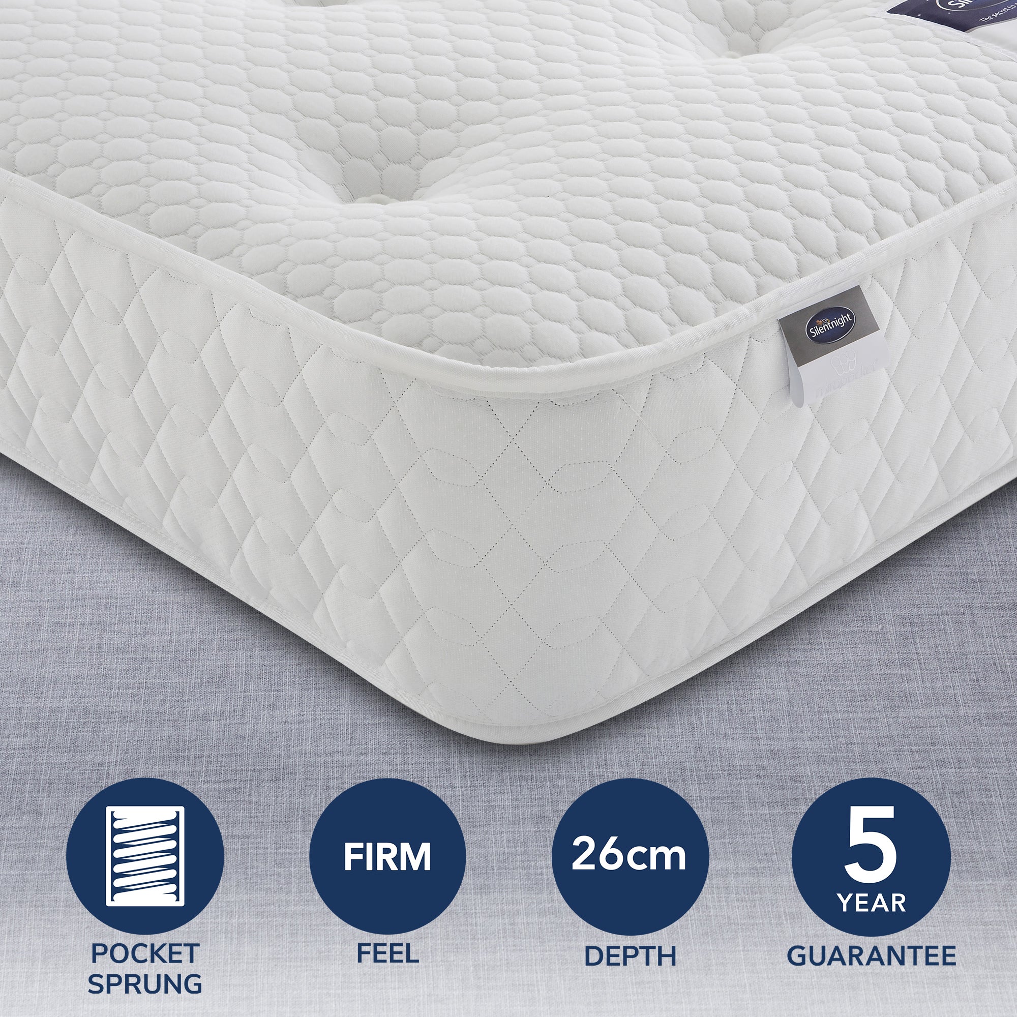 Silentnight Firm 1000 Pocket Orthopaedic Mattress White Price Comparisons | Compare The Build