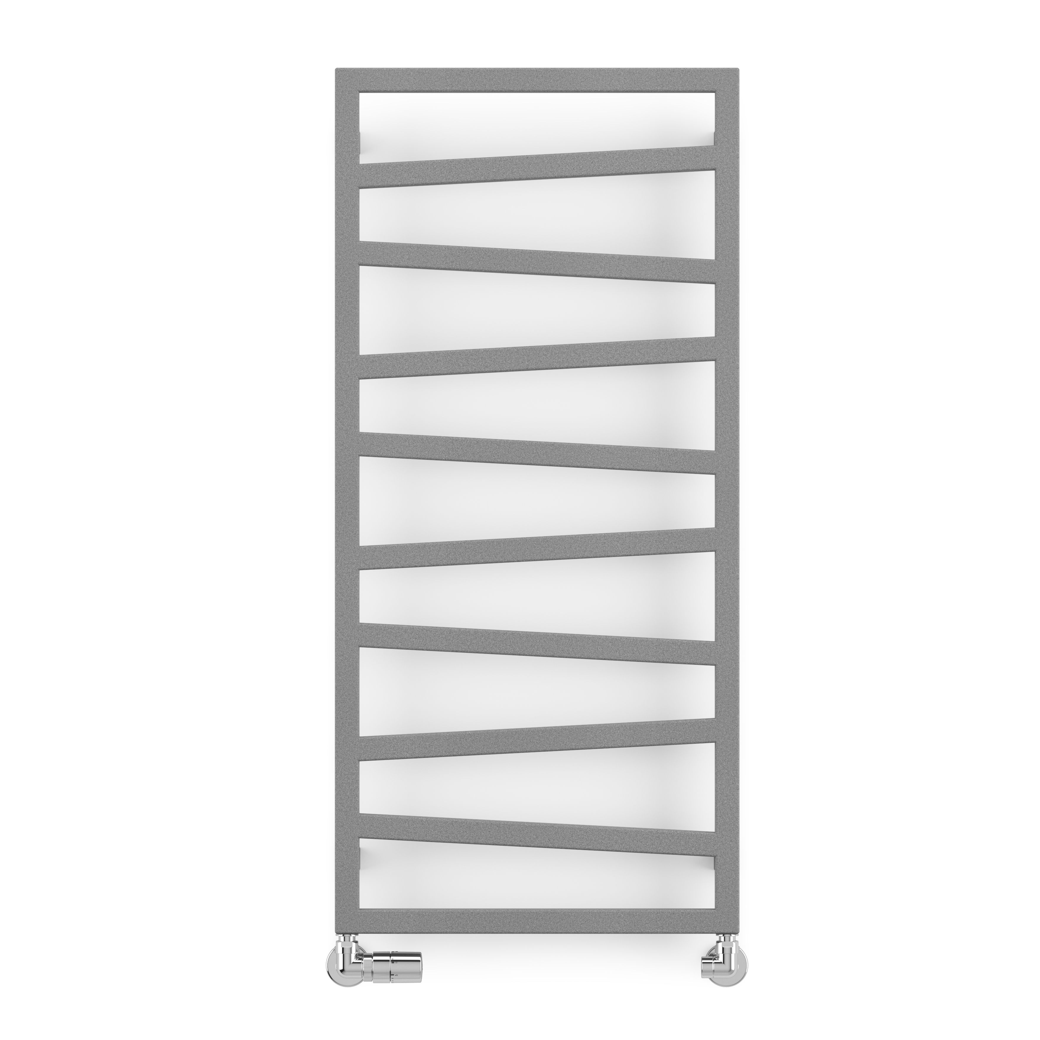 Terma Zig-Zag Grey Flat Towel Warmer (W)500mm X (H)1070mm | Compare The Build