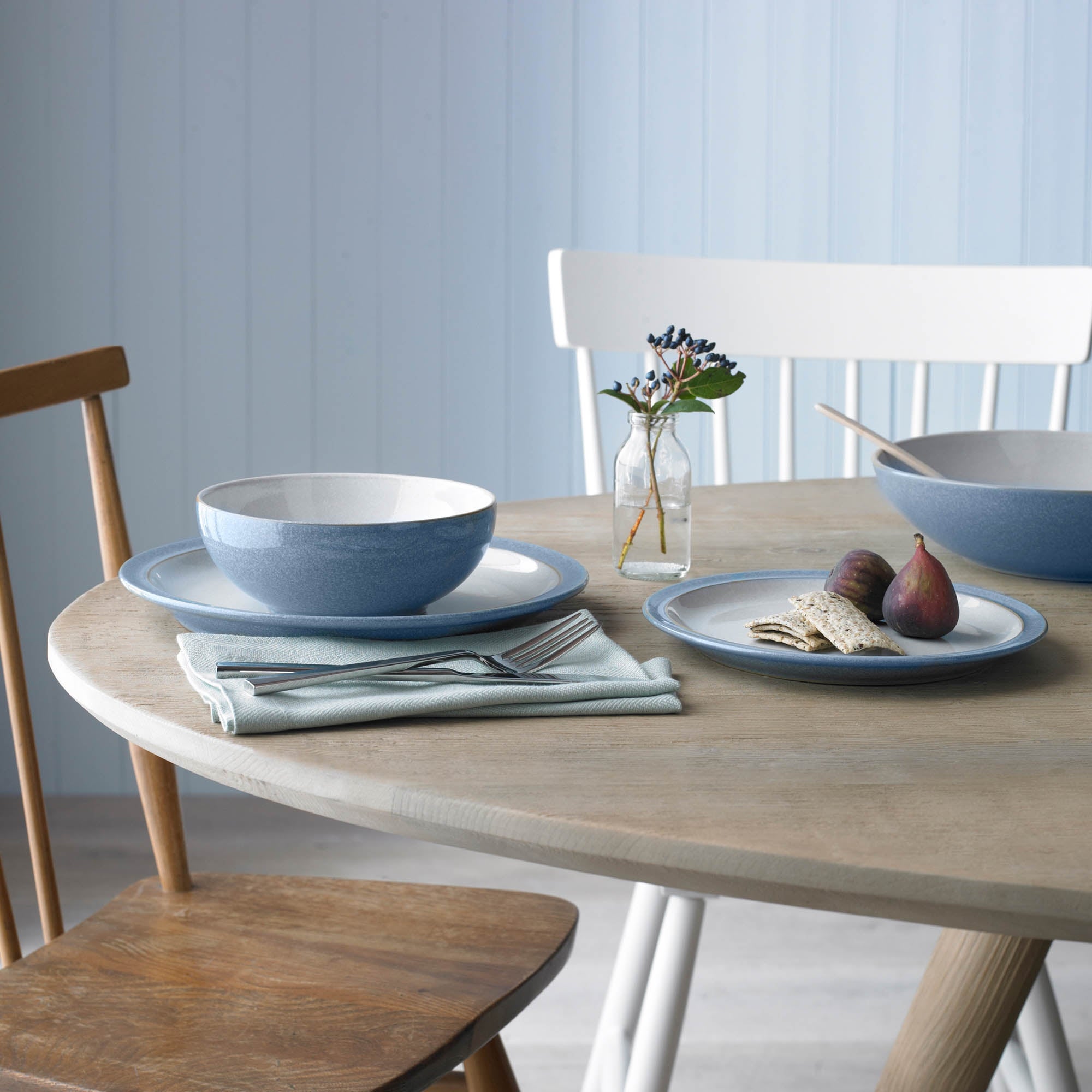 Denby Elements Blue 12 Piece Dinner Set Blue Price Comparisons | Compare The Build