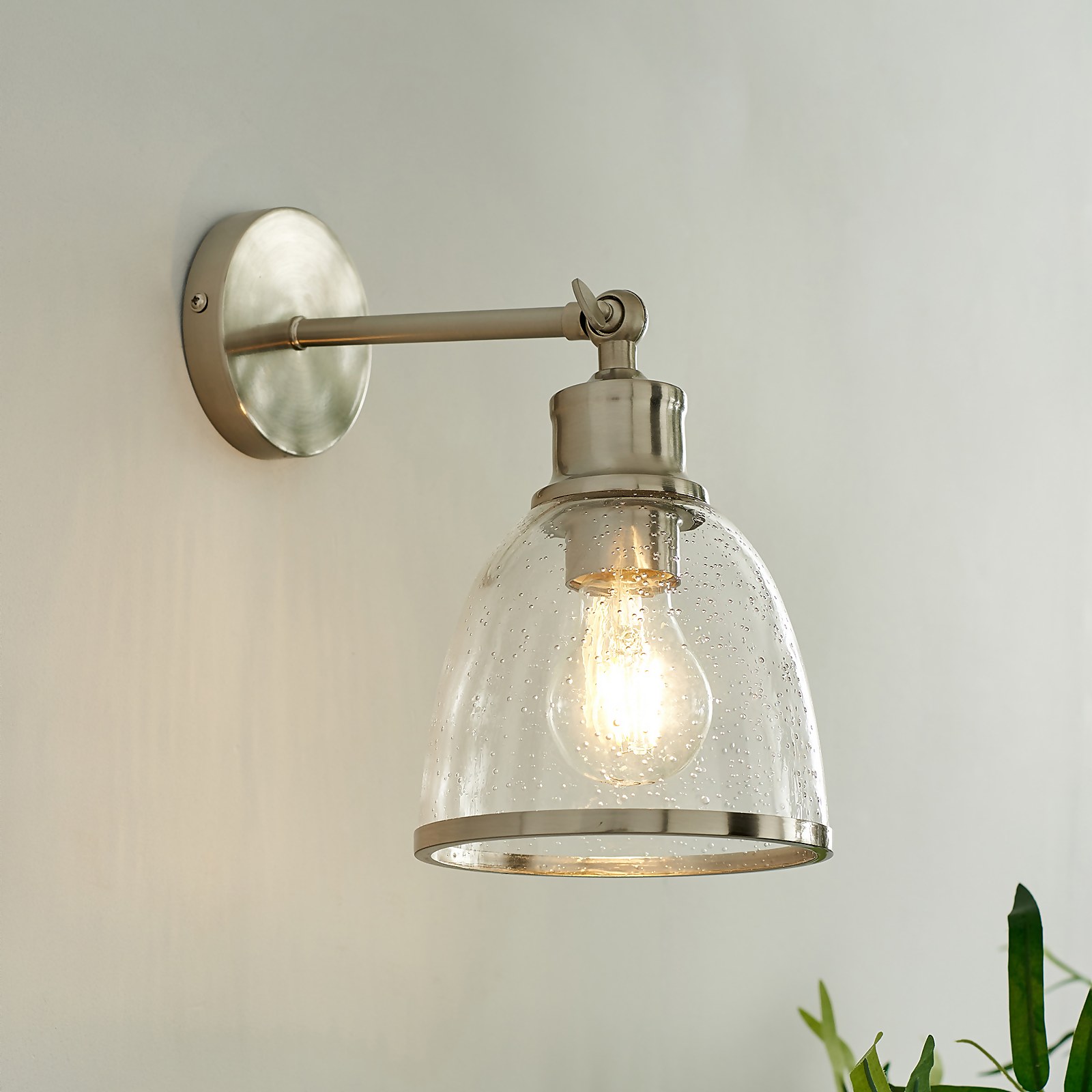 Windermere Wall Light - Satin Nickel Price Comparisons | Compare The Build