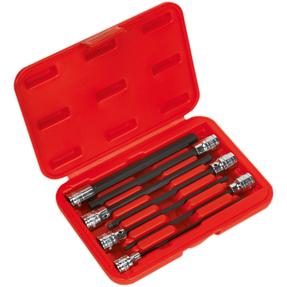 Sealey 7 Piece 3/8" Drive Extra Long Reach Hexagon Socket Bit Set Metric 3/8" Price Comparisons | Compare The Build