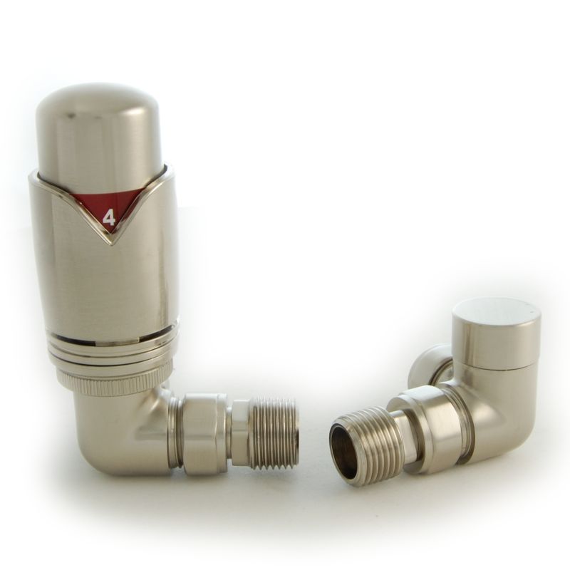 West Thermostatic Valves, Realm, Satin Nickel Corner Price Comparisons | Compare The Build