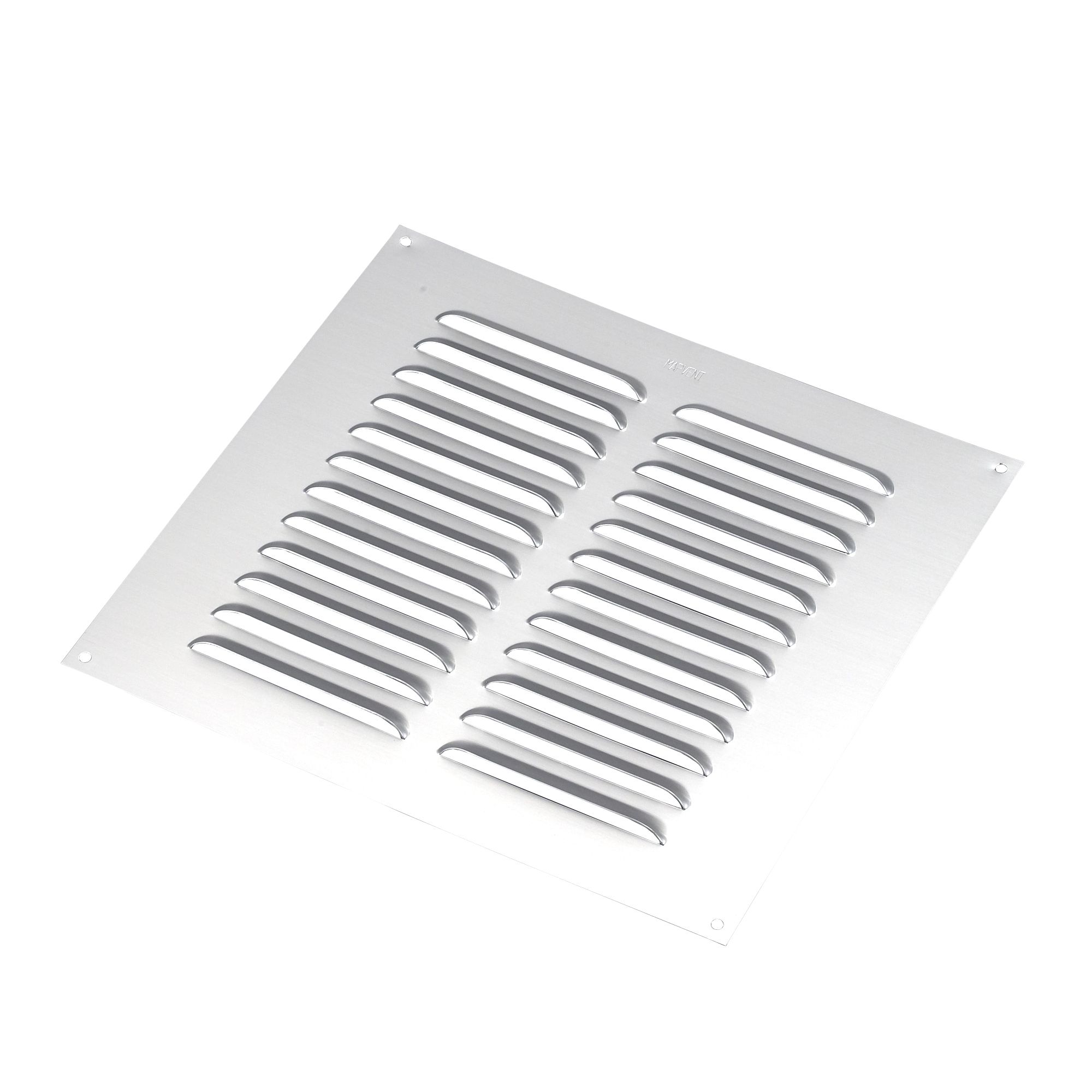 Manrose Chrome Effect Square Applications Requiring Low Extraction Rates Fixed Louvre Vent V1850S, (H)229mm (W)229mm Price Comparisons | Compare The Build