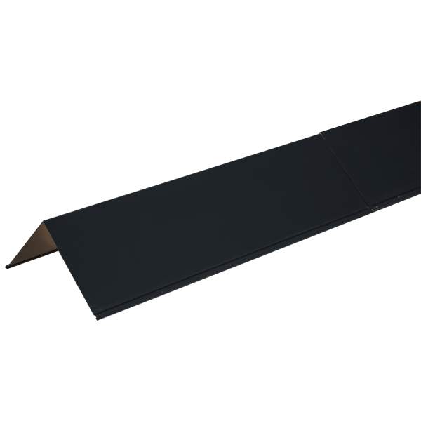 Cladco Metal Polyester Painted Slate Blue Barge Flashing 200mm x 200mm x 3000mm Galvanised Steel CLADCO/POLY/BARGE/SB | Compare The Build