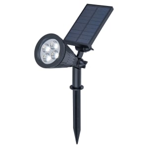 Lutec Solar Superspot LED Outdoor Spike Light with Integrated Solar Panel Price Comparisons | Compare The Build