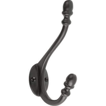 Black Decorative Tipped Hat &amp; Coat Hook - Wall/Door Mountable - Decohooks Price Comparisons | Compare The Build