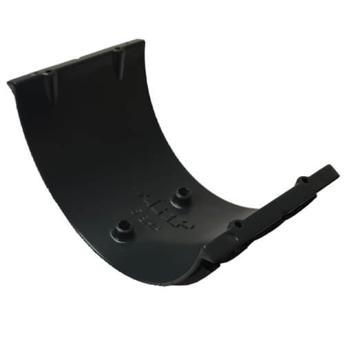 Aluminium Beaded Half Round Gutter Union - 125mm PPC Finish Anthracite Grey Price Comparisons | Compare The Build