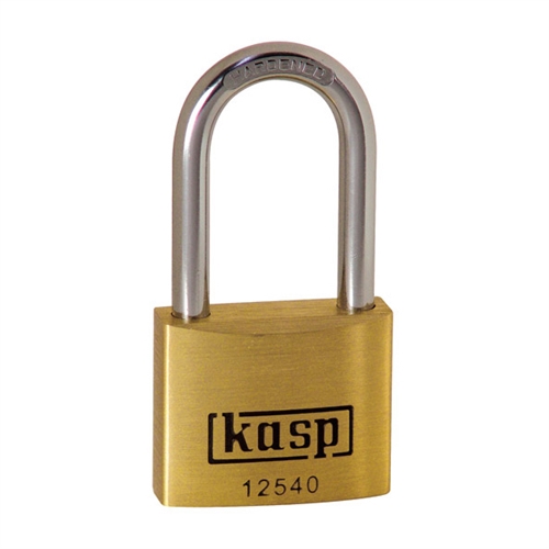 Kasp Premium Brass Padlock - 40x40mm - Long Shackle Price Comparisons | Compare The Build