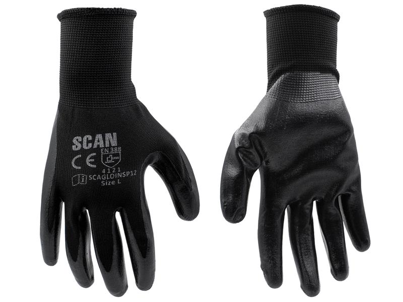 Scan SCAGLOINS12X Seamless Inspection Gloves - XL (Size 10) (Pack 12) Price Comparisons | Compare The Build