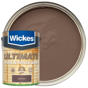 Wickes Ultimate Shed & Fence Stain - Light Brown - 5L Price Comparisons | Compare The Build