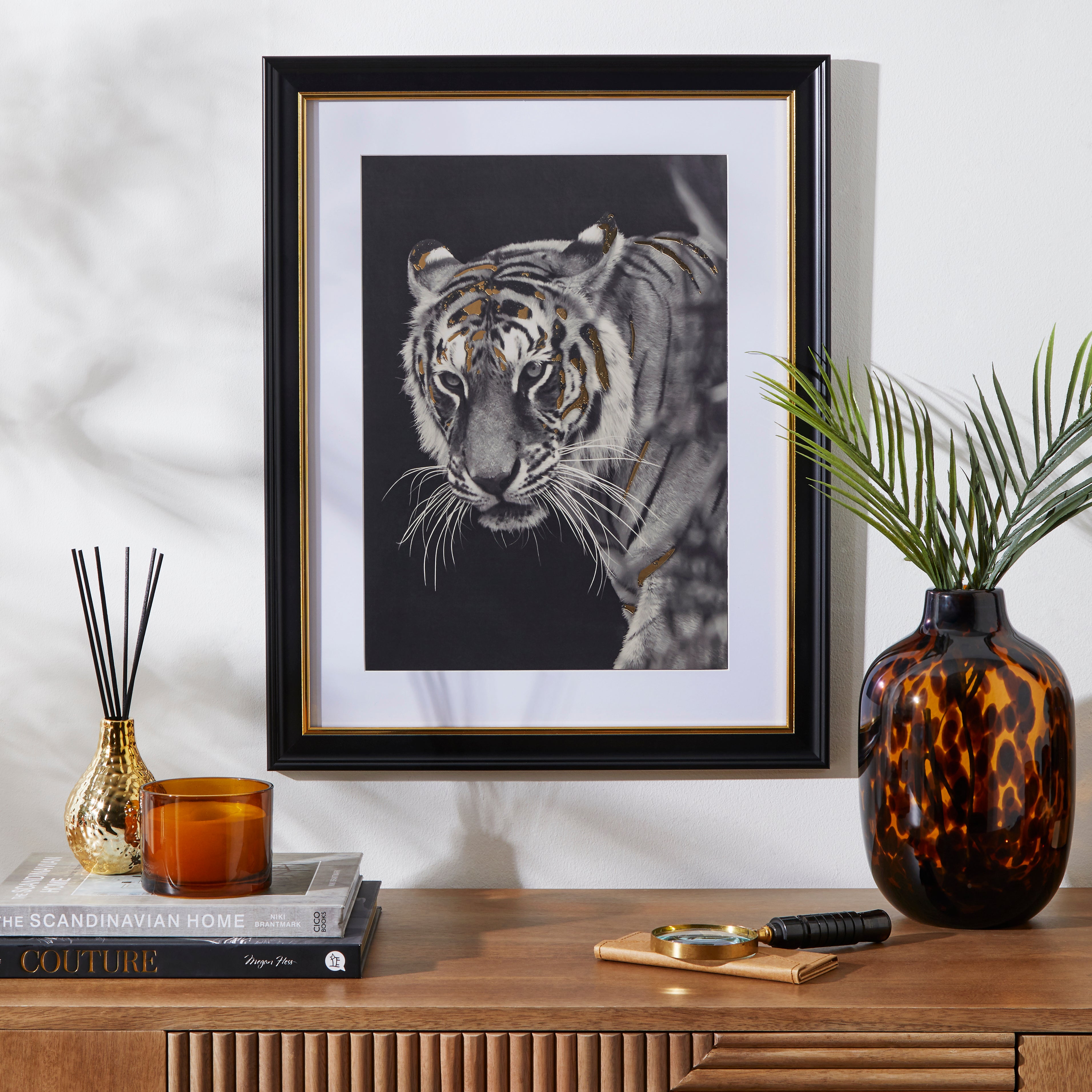 Tiger Framed Print Black | Compare The Build