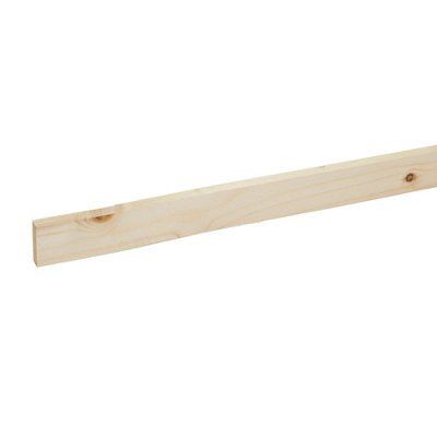 Rough sawn Whitewood spruce Timber (L)2.4m (W)30mm (T)10mm | Compare The Build