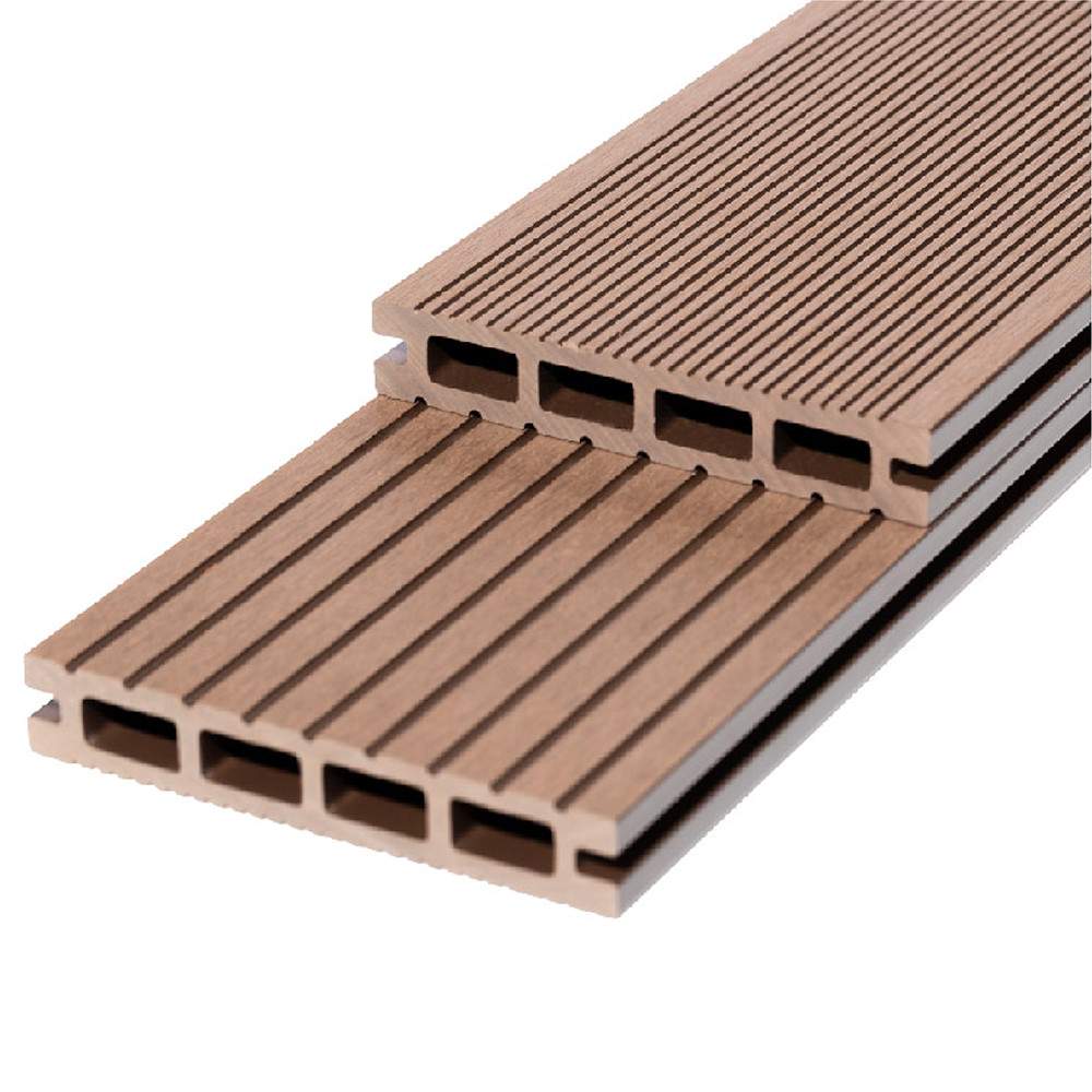 RynoTerraceDeck Classic Reversible Grooves Chocolate  Decking Board - 3000mm Composite 57.2000 Price Comparisons | Compare The Build