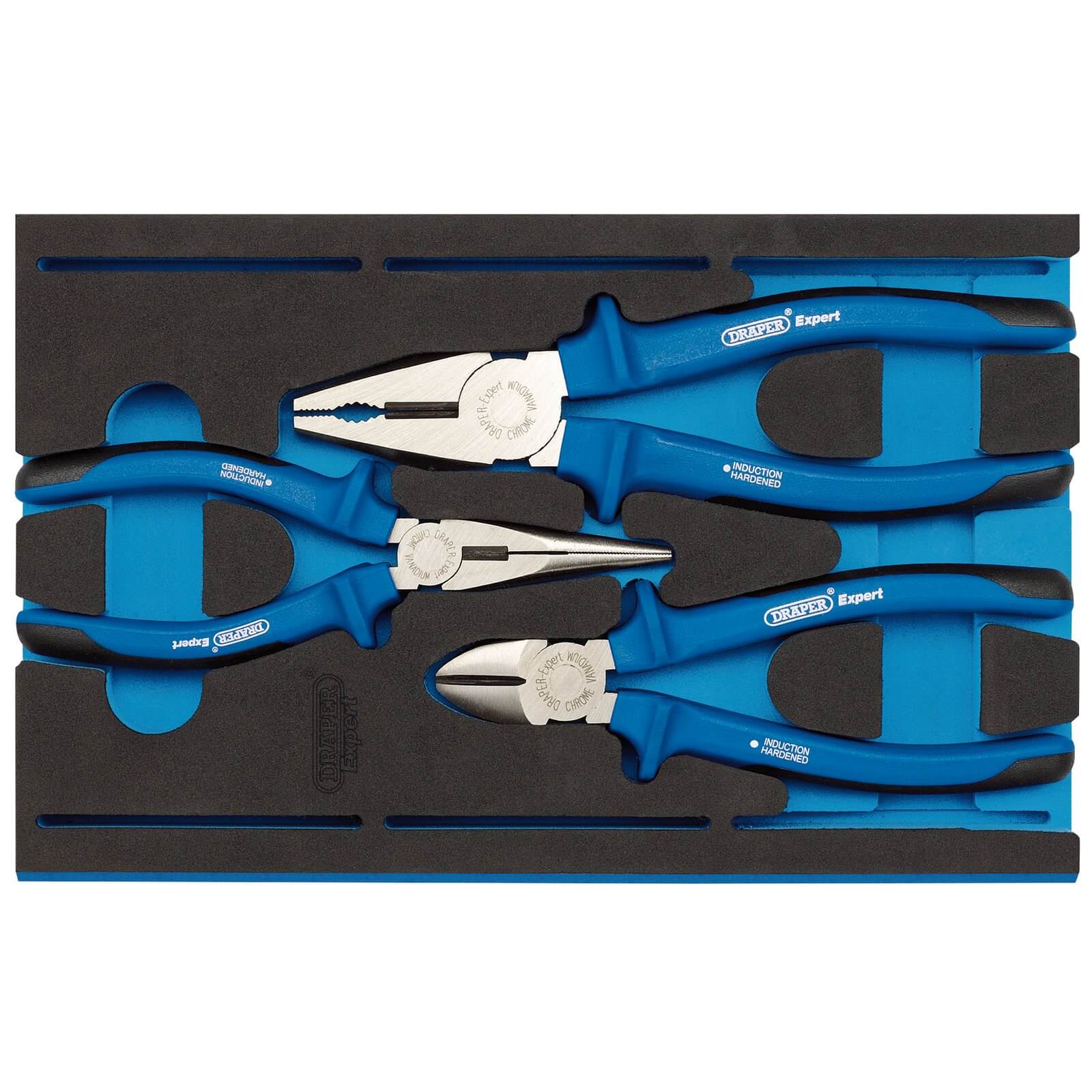 Draper 3 Piece Heavy Duty Plier Set In Eva Insert Tray | Compare The Build